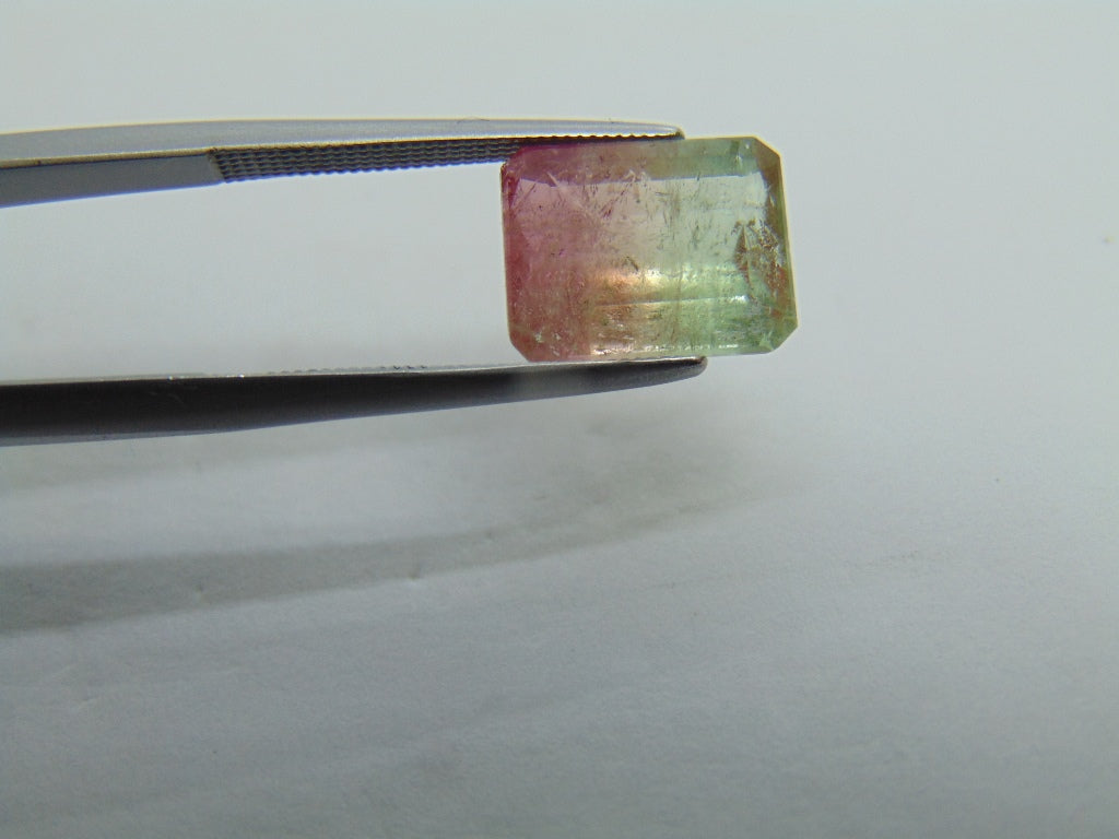 4.60ct Turmalina Bicolor 11x8mm