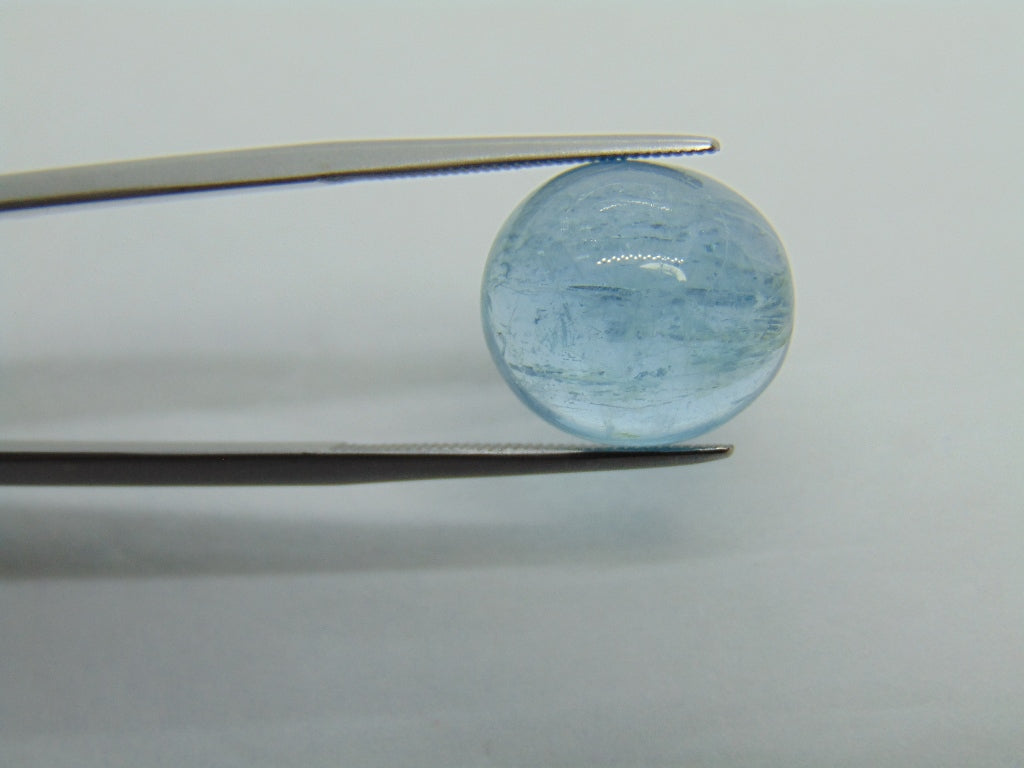 9.80ct Aquamarine Cabochon 14x13mm