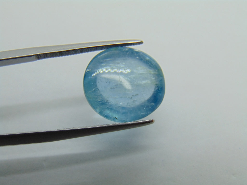 9.80ct Aquamarine Cabochon 14x13mm