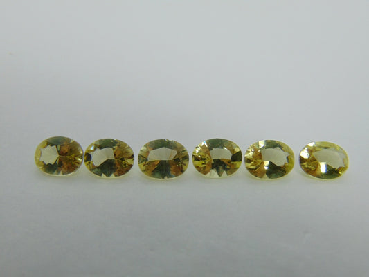 9,45 quilates de quartzo verde ouro calibrado 9x7 mm