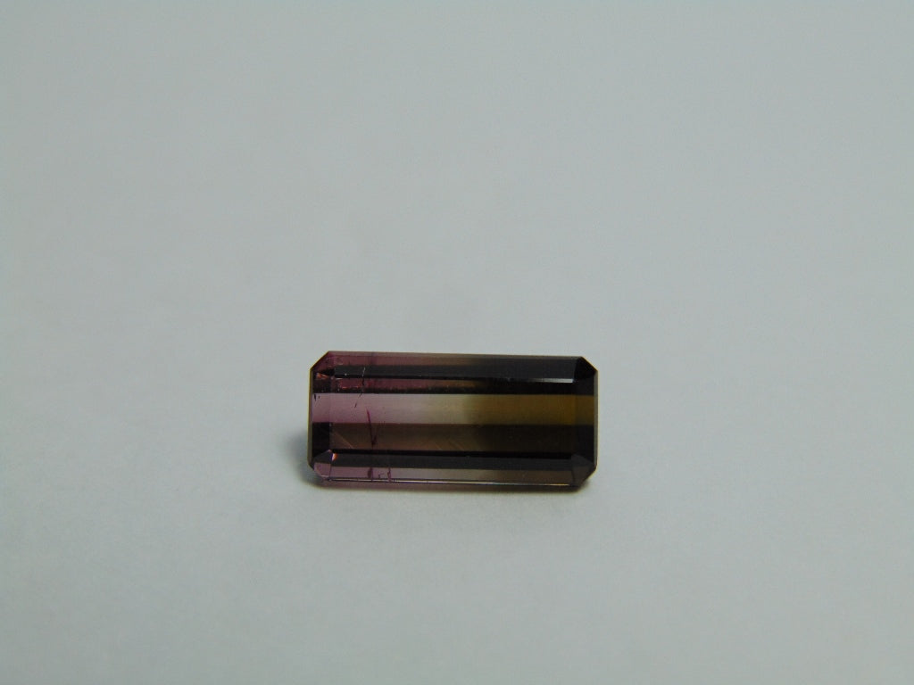 Turmalina Bicolor 3,53ct 13x6mm