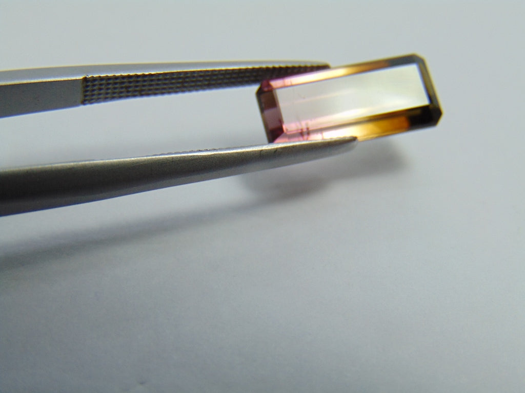 Turmalina Bicolor 3,53ct 13x6mm