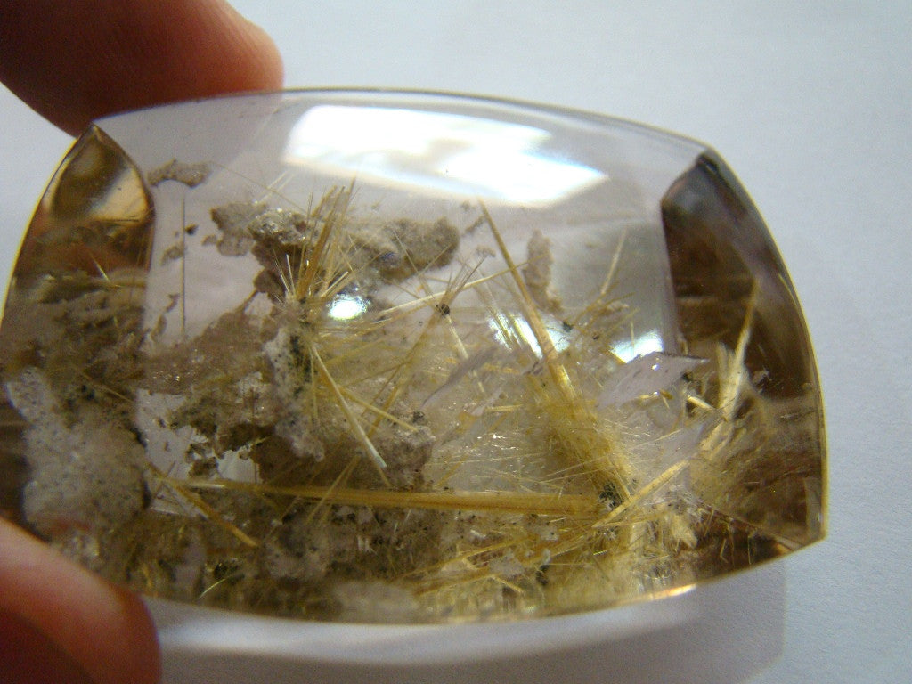 204ct Rutile With Dendrite 47x36mm