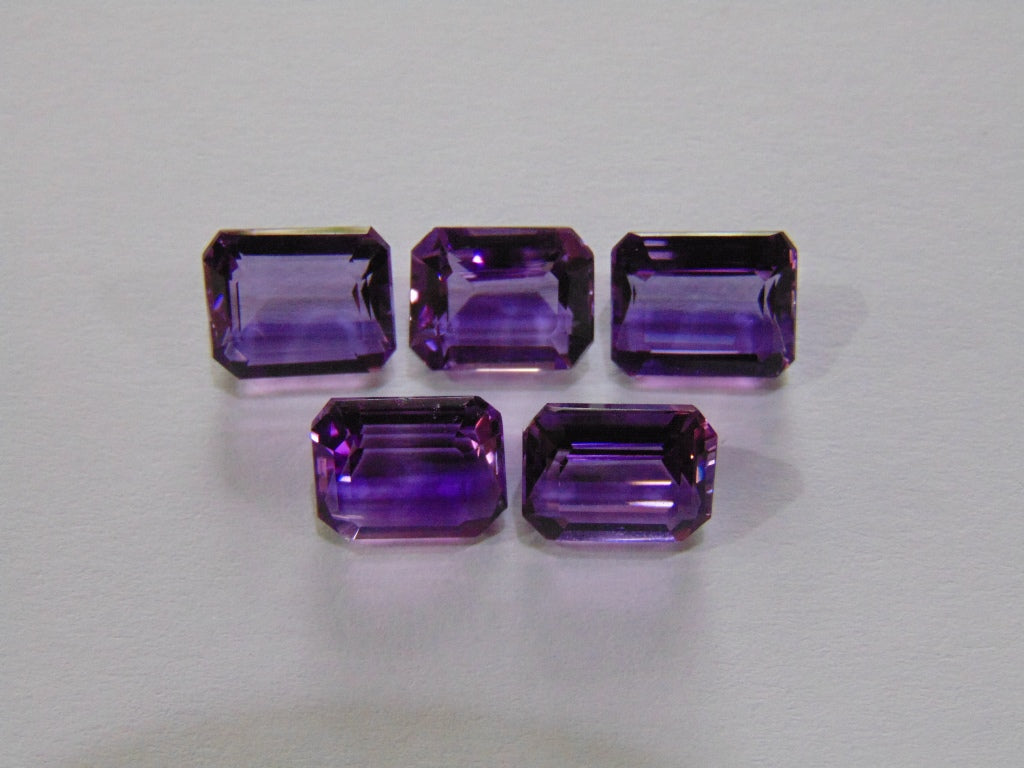 15,40 quilates de ametista calibrada 10x8mm