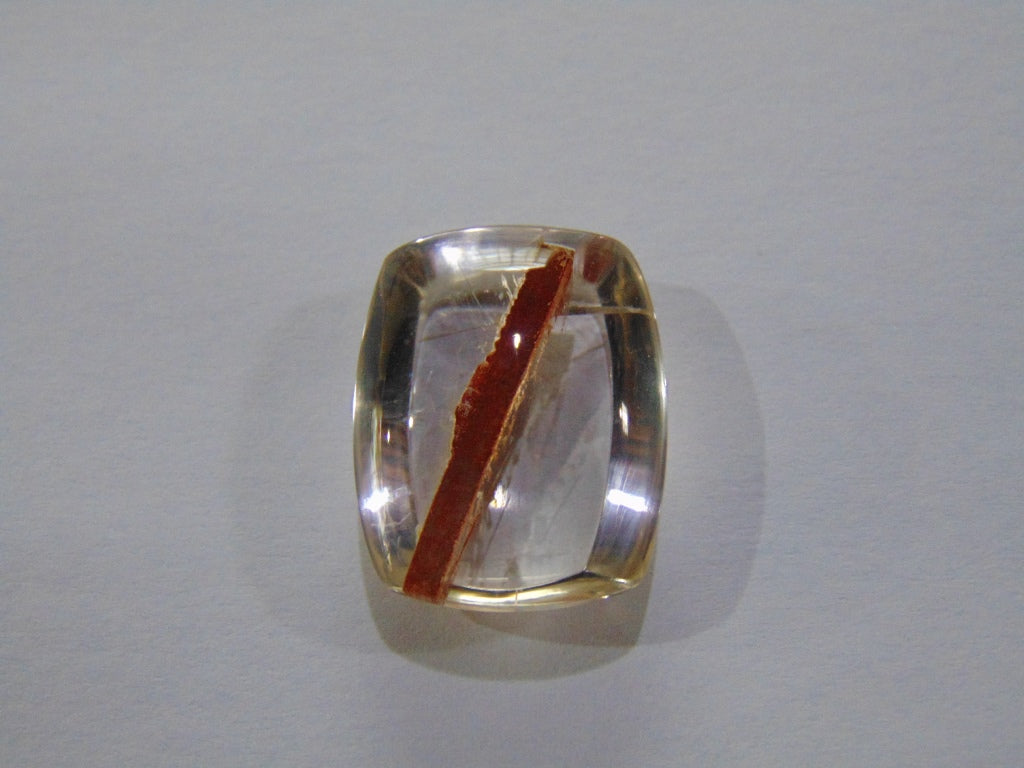 Inclusão de quartzo 28,50ct 22x18mm