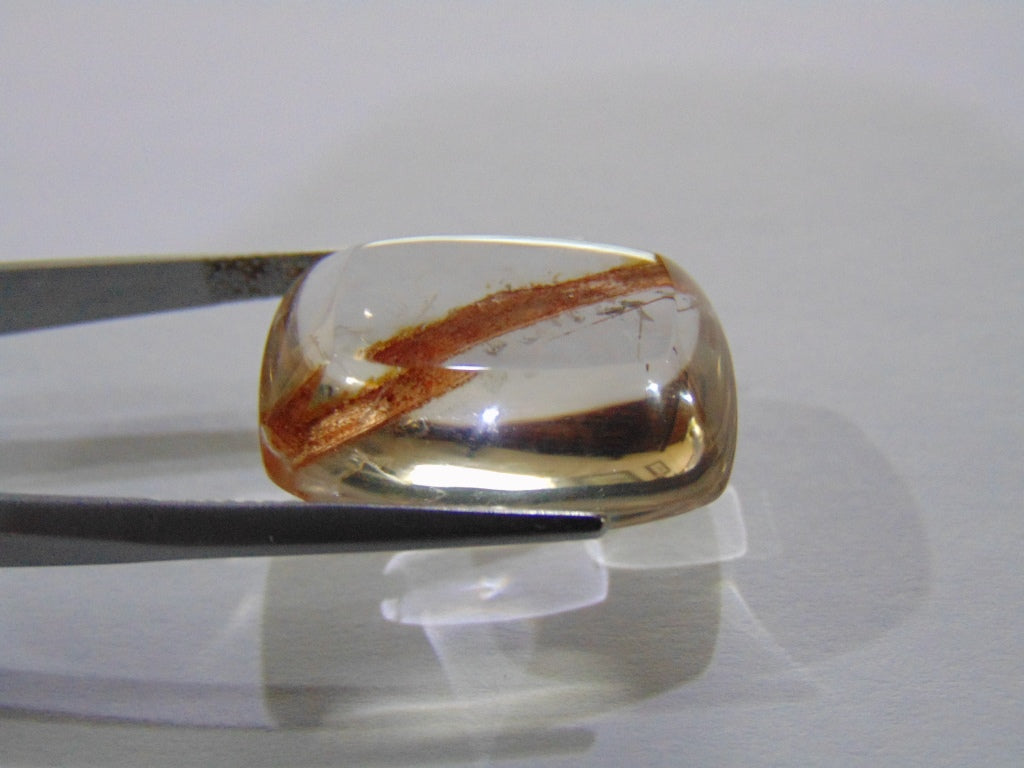 Inclusão de quartzo 28,50ct 22x18mm