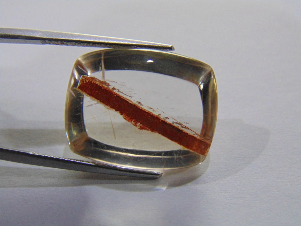 Inclusão de quartzo 28,50ct 22x18mm