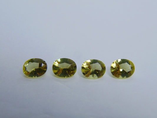 9,05 quilates de quartzo verde ouro calibrado 10x8 mm