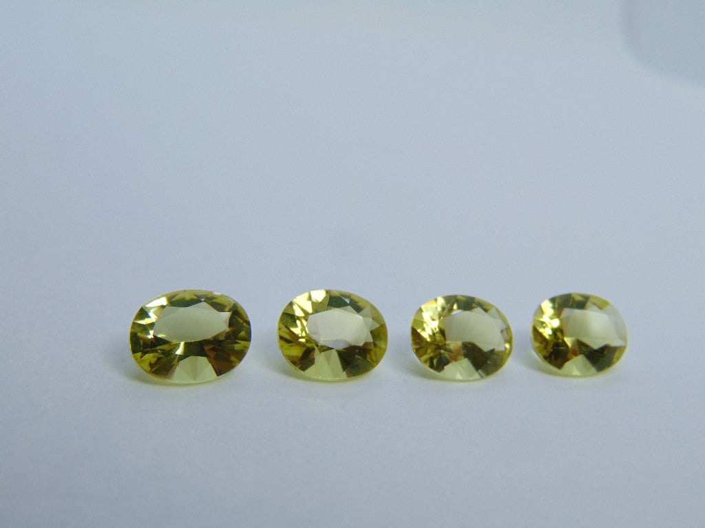 9,05 quilates de quartzo verde ouro calibrado 10x8 mm