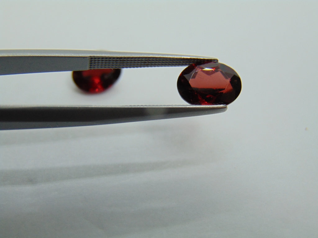 4.75ct Garnet Pair 9x7mm