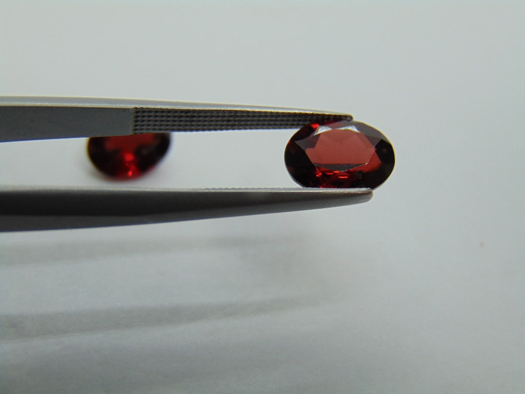 4.75ct Garnet Pair 9x7mm