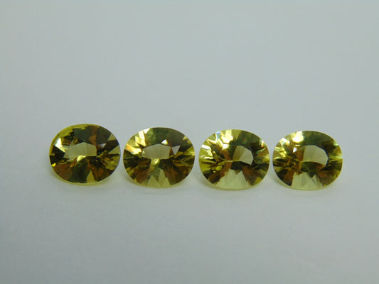 14,80 quilates de quartzo verde ouro calibrado 12x10 mm