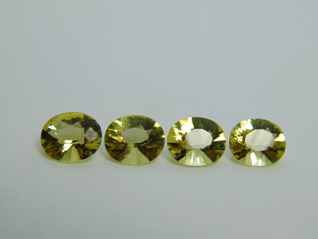 14,80 quilates de quartzo verde ouro calibrado 12x10 mm