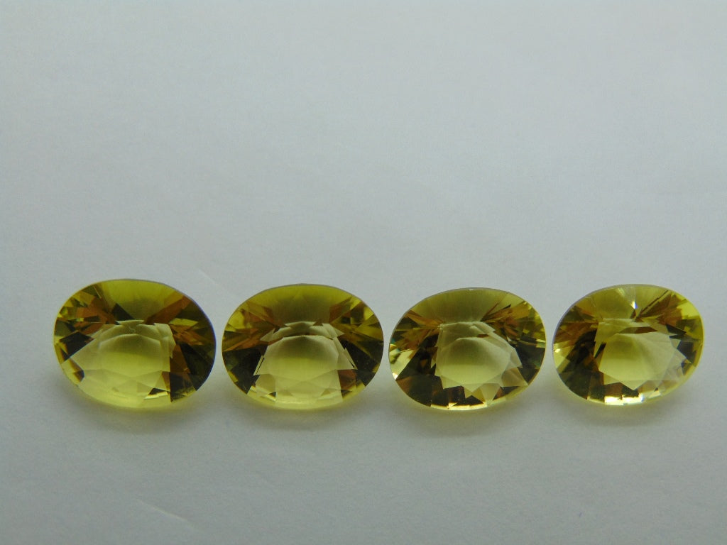 14,80 quilates de quartzo verde ouro calibrado 12x10 mm