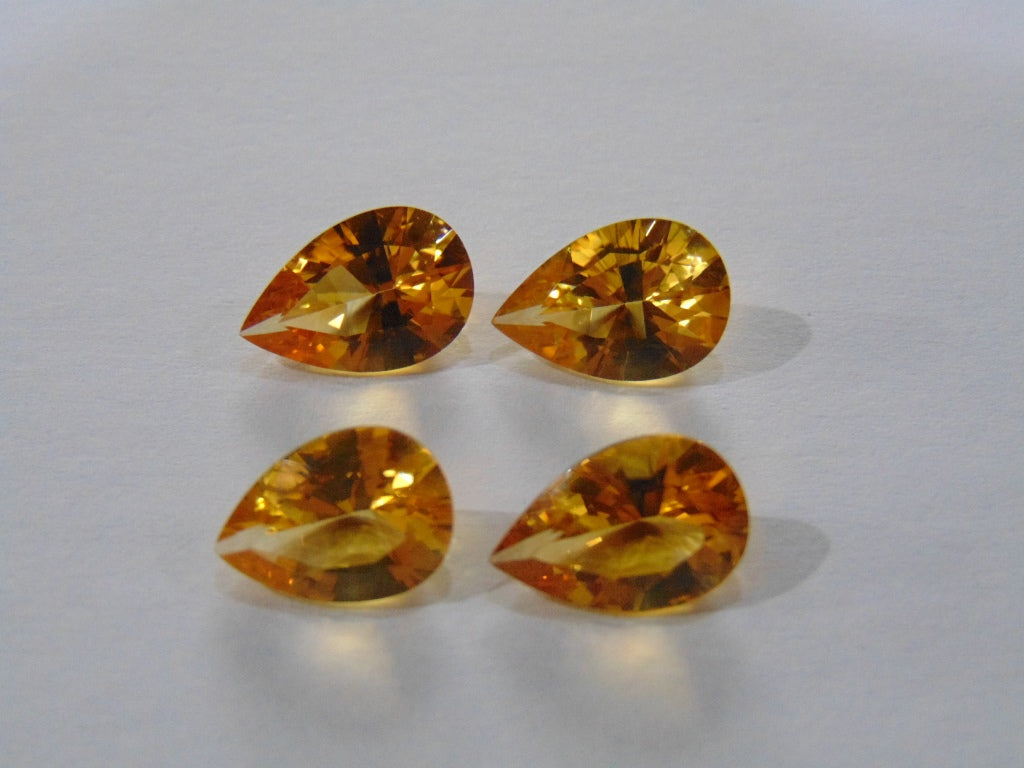 Pares Citrino (Calibrado) de 14,40 ct