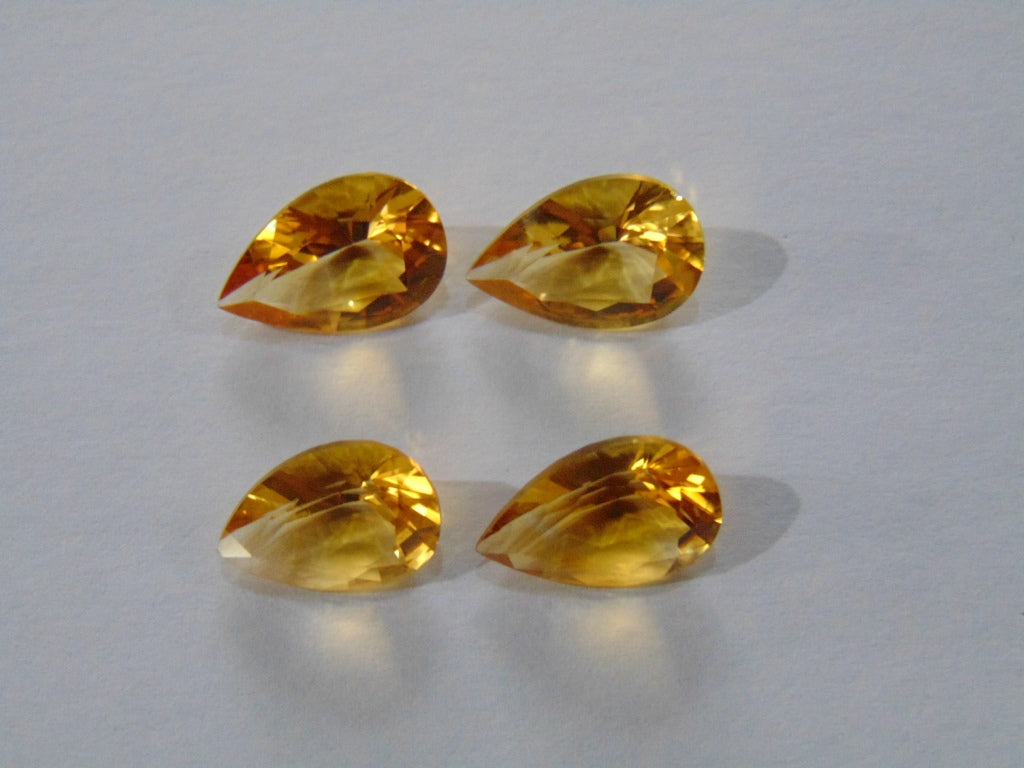 Pares Citrino (Calibrado) de 14,40 ct