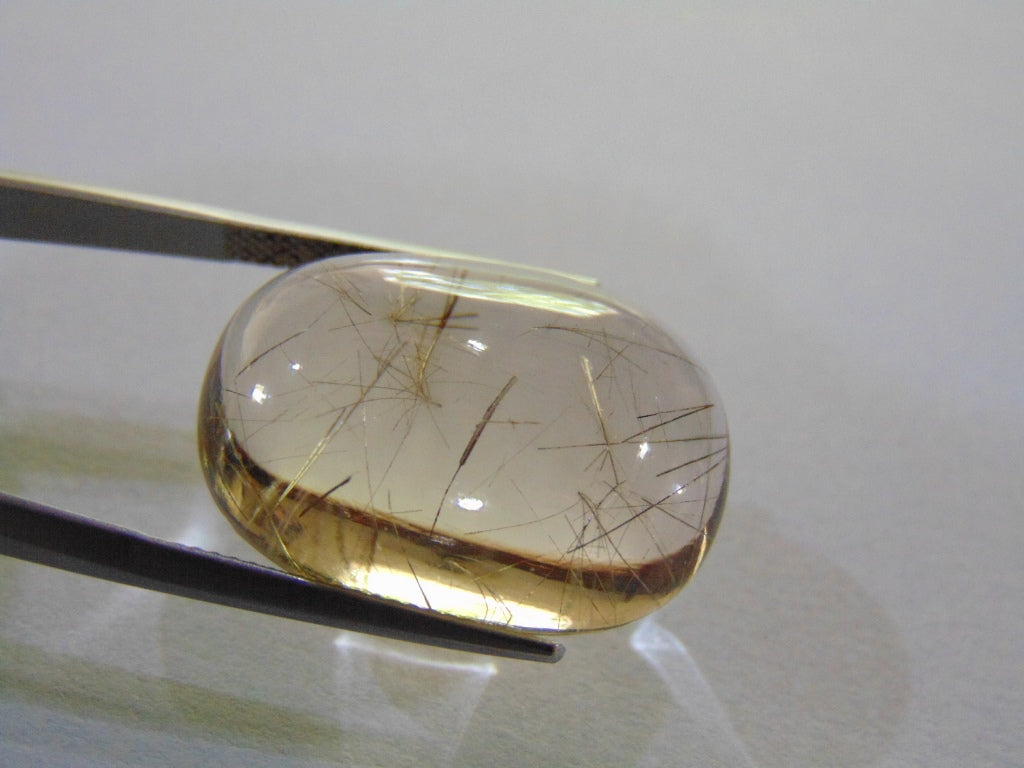 36.50ct Quartz With Rutile 26x19mm